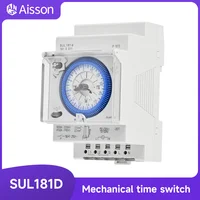 SUL181D Din Rail Mechanical Timer 24 Hour Time Switch Relay Electrical Programmable Timer Switch AC220V 1