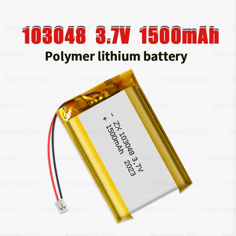 、 3.7V 103048 Lipo 1500mAh Lithium Polymer Battery