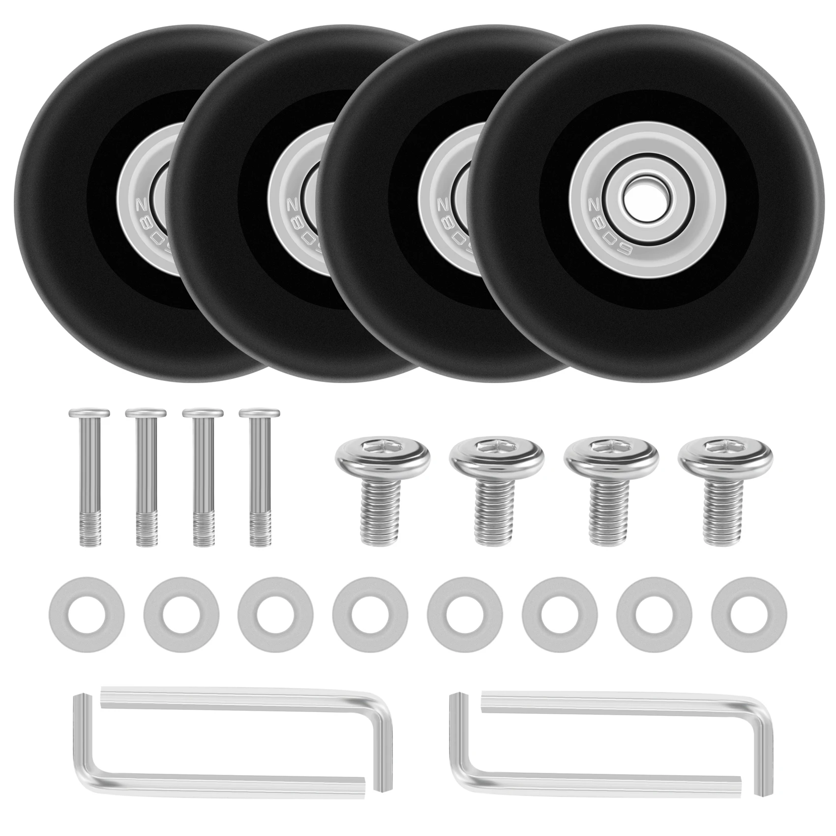 Tire Changing Tool Kit OD 50mm 4 Sets of Luggage Suitcase Replacement Wheels Axles Deluxe Repair Tool