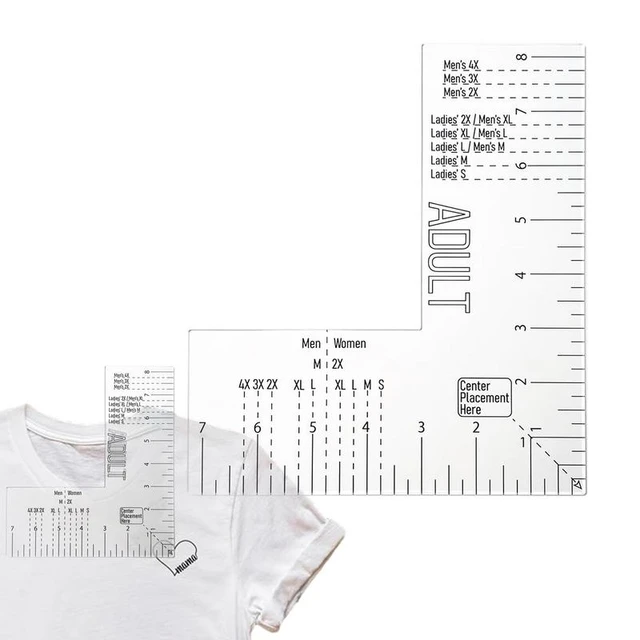 Free Printable Shirt Ruler Guide  Printable Tshirt Ruler Guide - 5pcs  Ruler Guide - Aliexpress