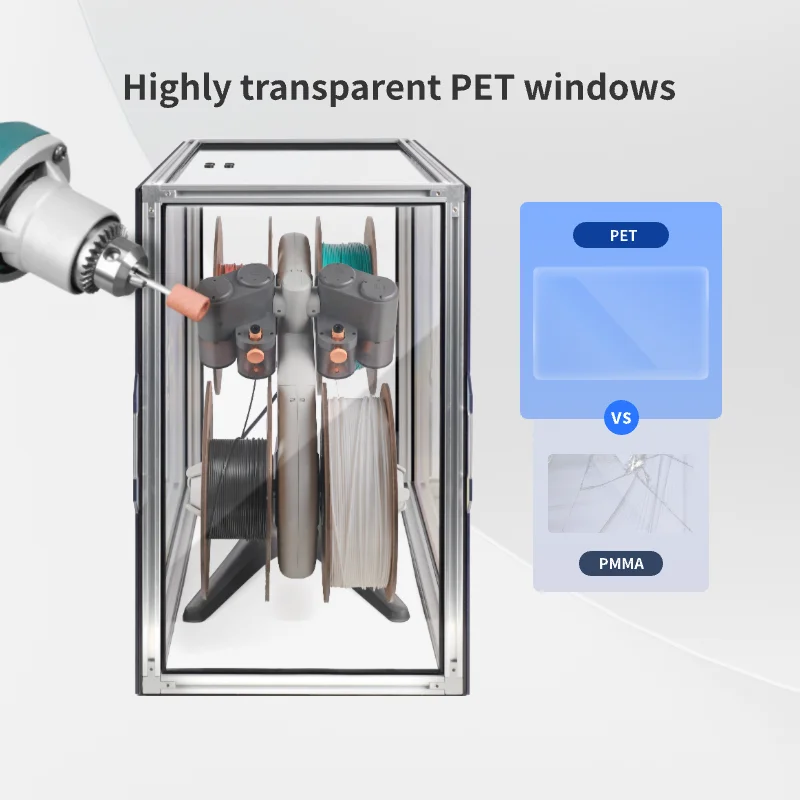 AMS Lite エンクロージャ Bambu Lab A1/A1 ミニコンボ防水カバー Bambu
