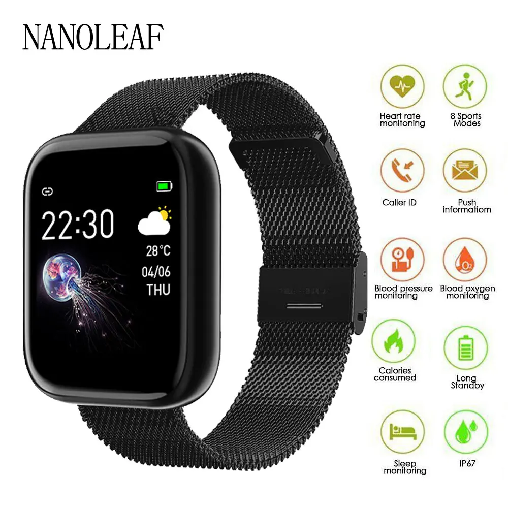 Smart Watch for Android with Full Touch Screen Heart Rate Monitor Pedometer Waterproof Fitness Tracker Health Digital Wristwatch |