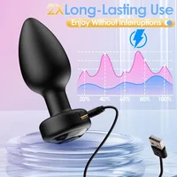 10-Modi Analplug-Vibrator, vibrierender Buttplug, Fernbedienung, Analplug für Prostata-Massage, Sexspielzeug für Erwachsene für Männer und Frauen 4