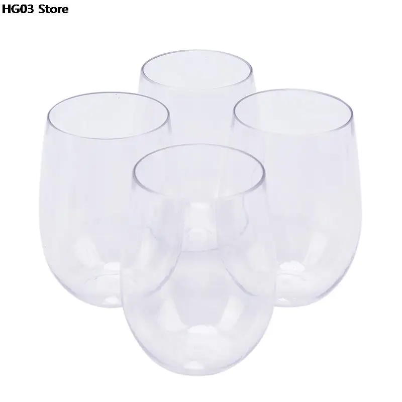 4pcSetShatterproofPlasticWineGlassUnbreakablePCTGRedWine