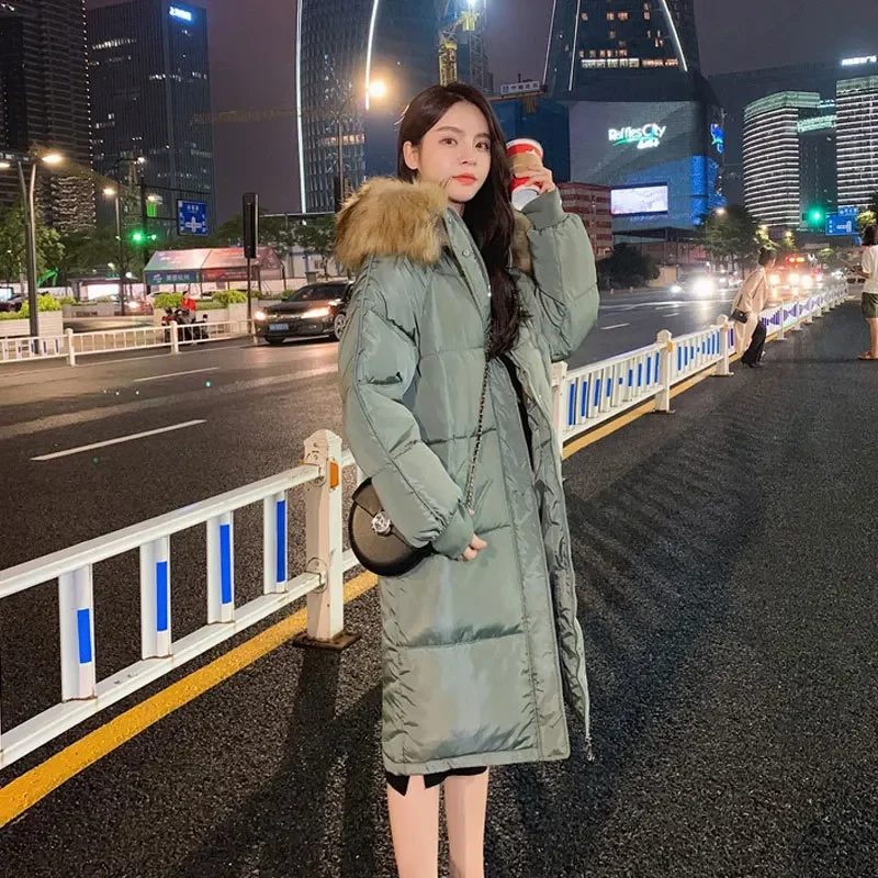 Clothing for Women Ladies Coats and Jackets The New Cotton Female Mid-length Korean Version Loose Bread Service