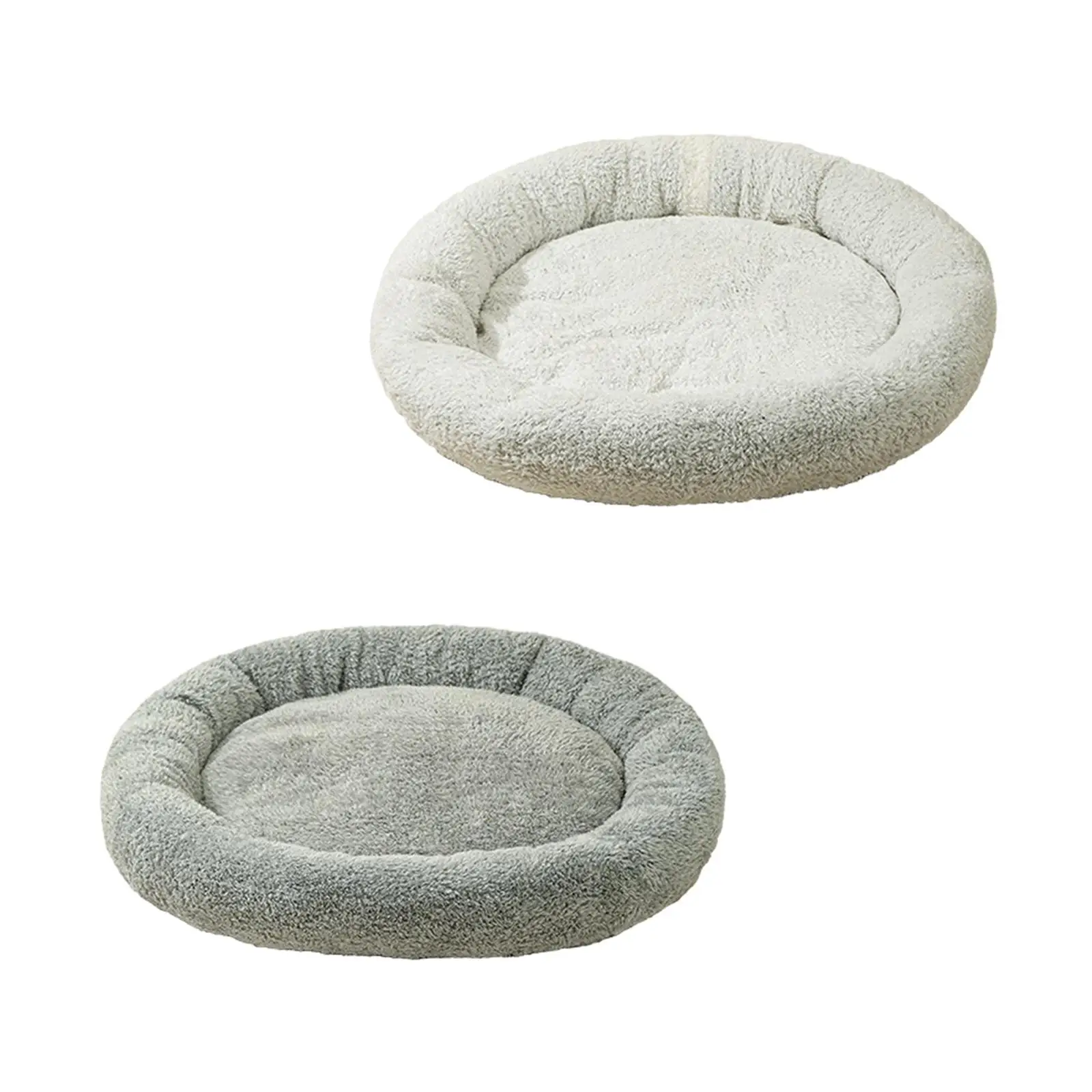 Luxurious Round Pet Bed for Furry Friends - Cozy Haven for Small