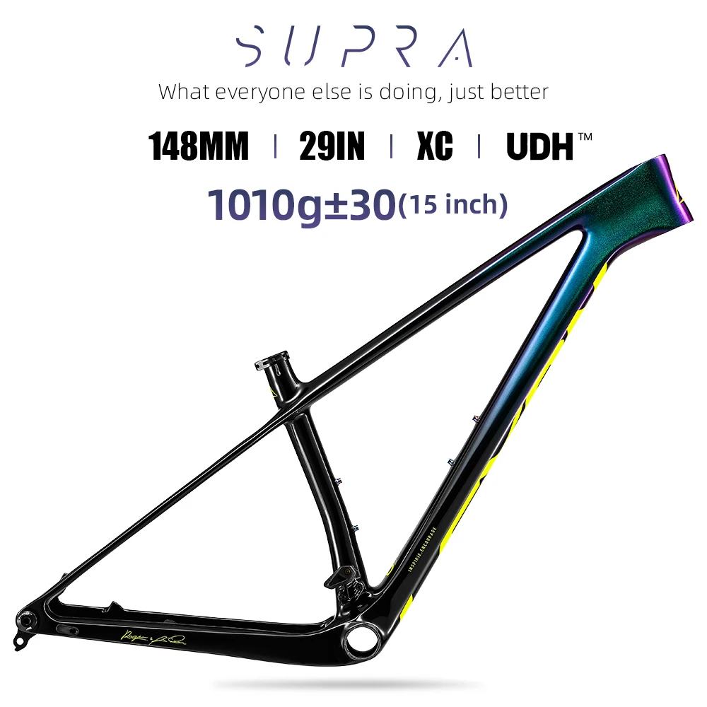 Bicycle Frame lexon UDH Carbon Frame 29er Mountain Bike 142/148*12mm MTB Frames 1079g BOOST 15/17/19inch