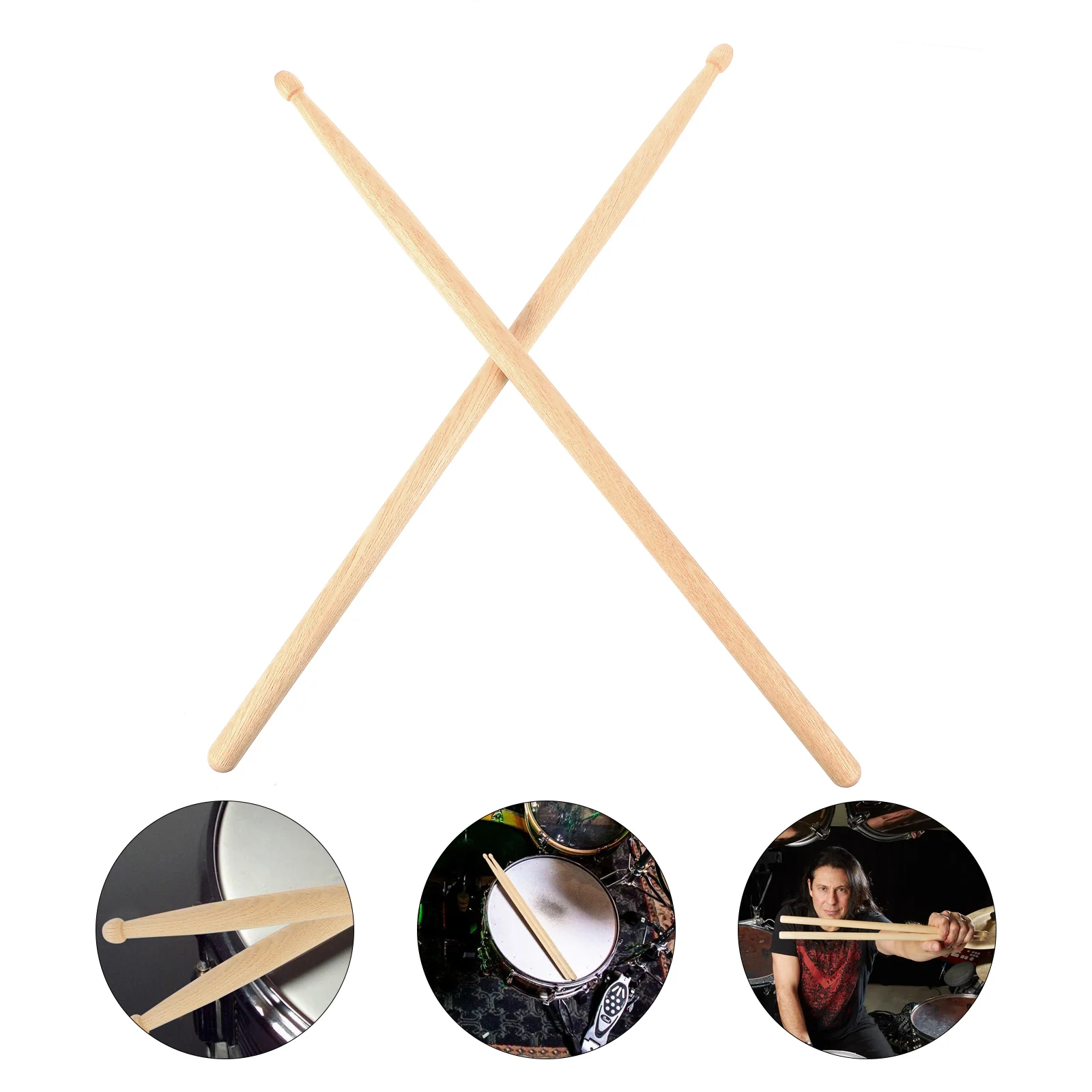 

7A Drum Sticks Metal Drum Beater Percussion Instrument Mallet Wood Drum Sticks Walnut Drum Sticks Metal Drum Mallet