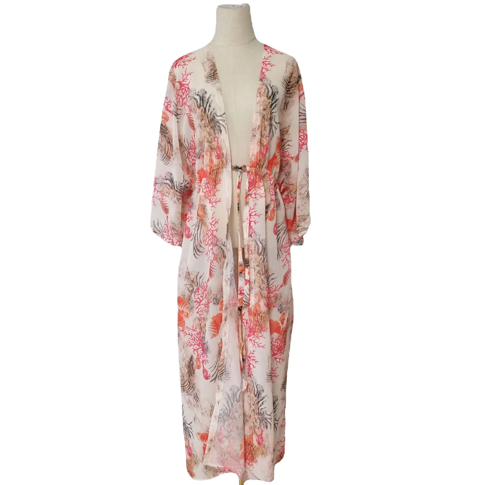 Рисунок 5 - Женский Длинный пляжный кардиган с принтом