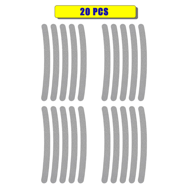 Car Wheel Hub Reflective Sticker Tire Rim Reflective Strips Luminous Sticker Night Driving Roadway Safety Wheel Tape