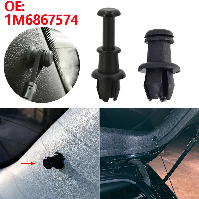 2Pcs Boot Trunk Parcel Shelf Strap String Clips Vassoio String Hanger Pivot Hook Per Volkswagen Golf 5 Mk6 Tiguan Polo Up T-Cros