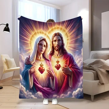 Sacred Heart Flannel Blanket 1