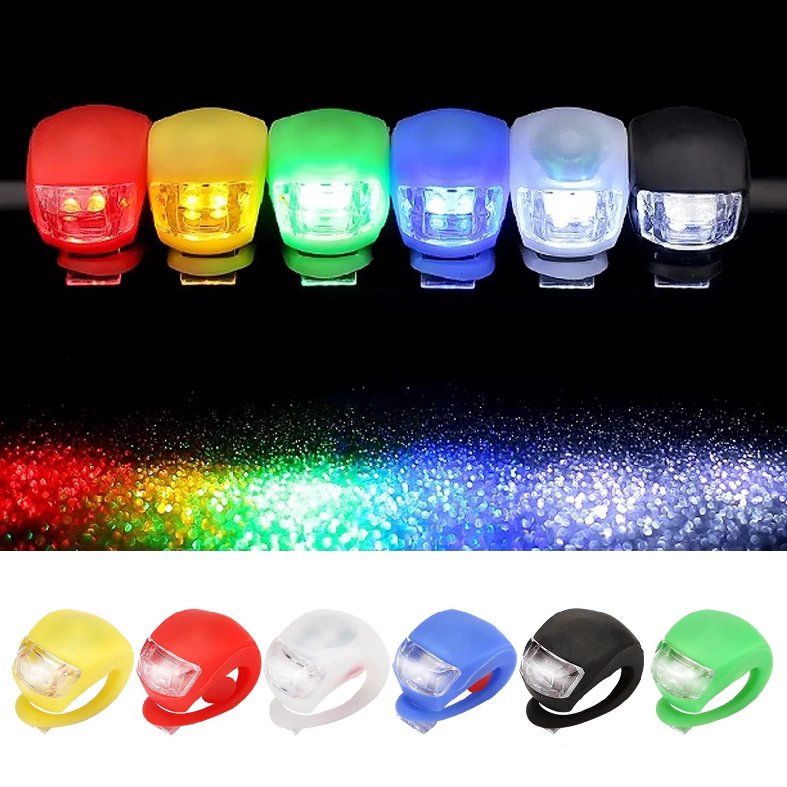 Silicone Bicycle Front & Rear Light Set — product detail 3