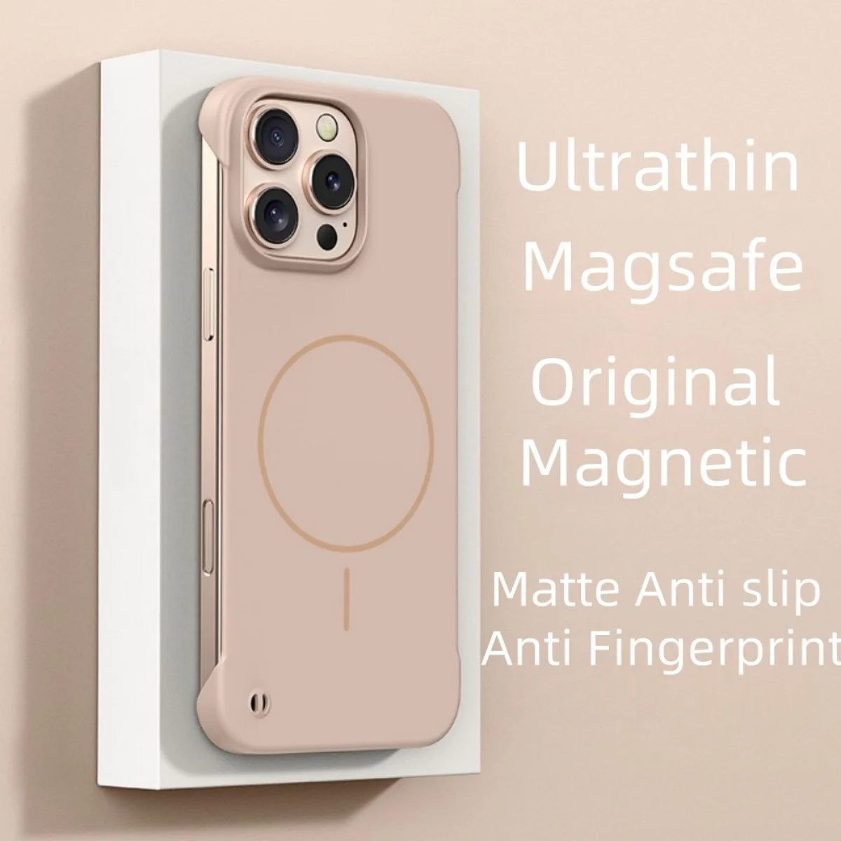 Slim Frameless Magnetic Cooling Case with Wireless Charging Capability