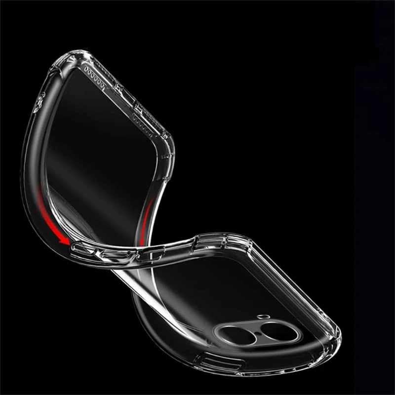 Transparent Shockproof Protective Phone Case - Soft, Durable, and Stylish Back Cover