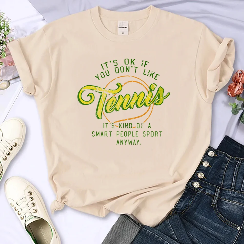 

Tennis Tee women comic Japanese streetwear Tee girl comic streetwear manga clothing