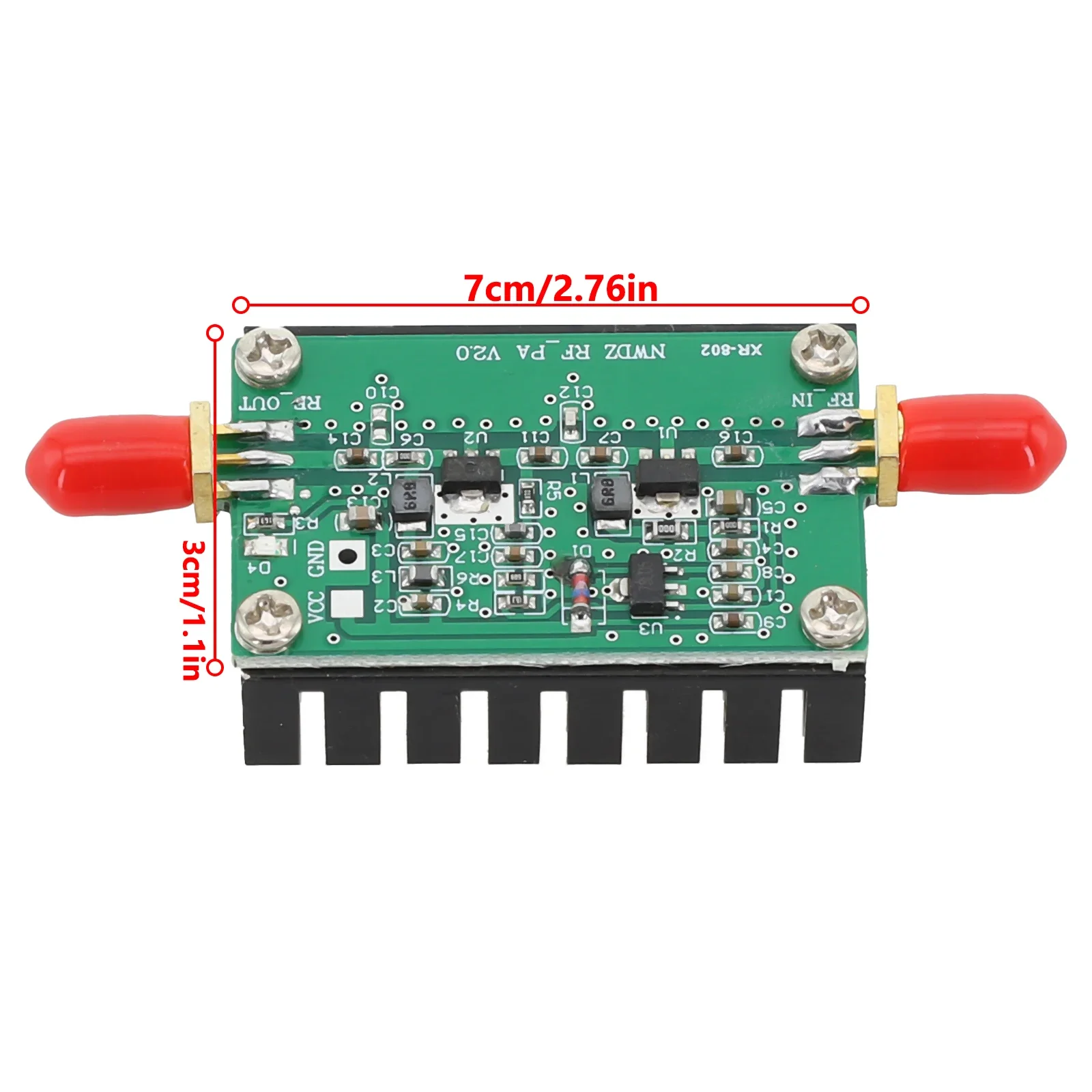 RF Power Amp Lifier 2MHZ-700MHZ 3W HF/VHF/UHF/FM Transmitter RF Power Amp Lifier For Ham Radio Tools Accessories 1pc