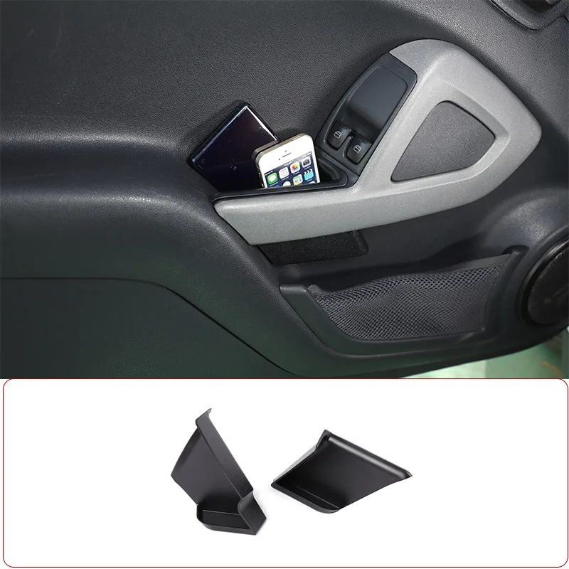 Per Mercedes Smart 451 Fortwo 2009-2015 Abs Nero Scatola Di Immagazzinaggio Della Portiera Dell'Auto Maniglia Della Custodia Del Bracciolo Accessori I