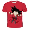 Cartoon Dragon Ball Z Top Kids 3D Print Short Sleeve Anime O Neck T-shirt Tees Children Soft T-shirts Boys' Casual Clothes Tops 2