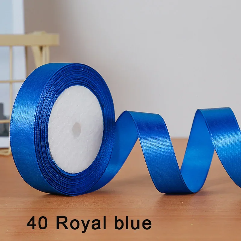 Vibrant Satin Ribbon Collection - 25 Yards, 30 Colors, Double-Faced, 6-25mm Wide for Crafts, Bows, and Gift Wrapping