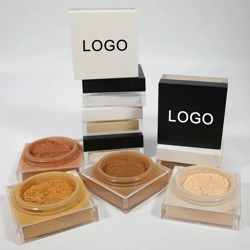 

Wholesale Vegan Talc free Oil Control Waterproof Square Makeup Private Label Translucent Loose Setting Powder