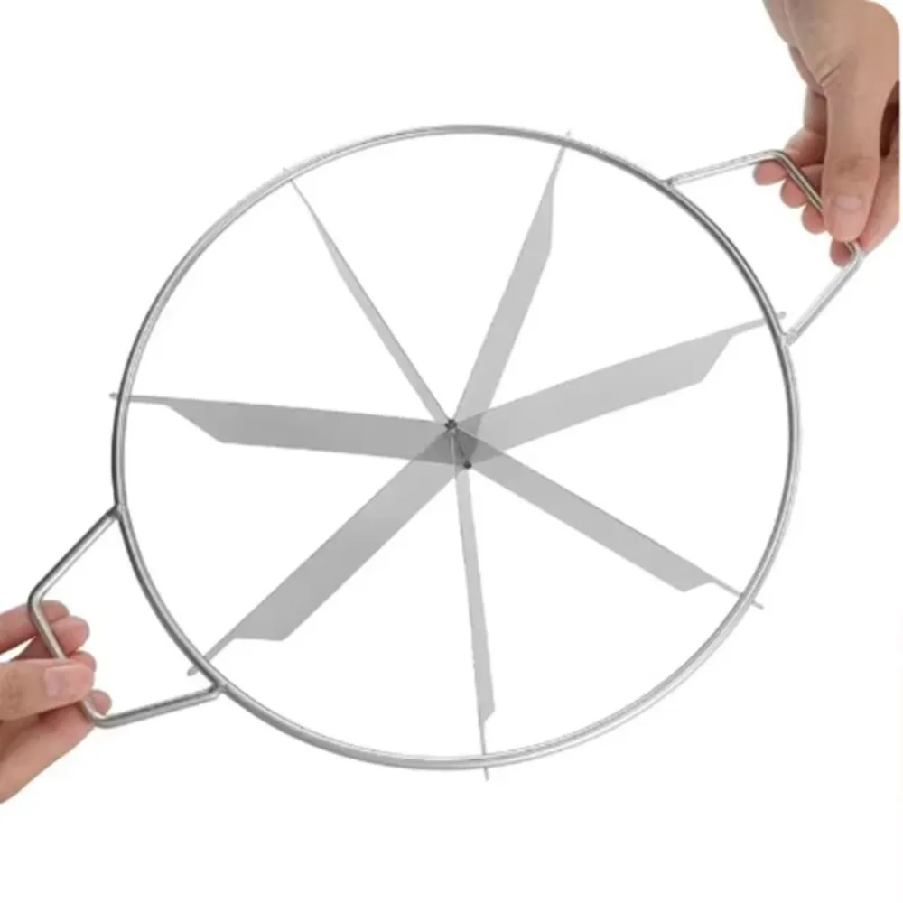 Easy to Use Stainless Steel Slicers Pizza Model Uniform Slices Pizza Slicer 6/7/8-Slice Cake Cutter Kitchen
