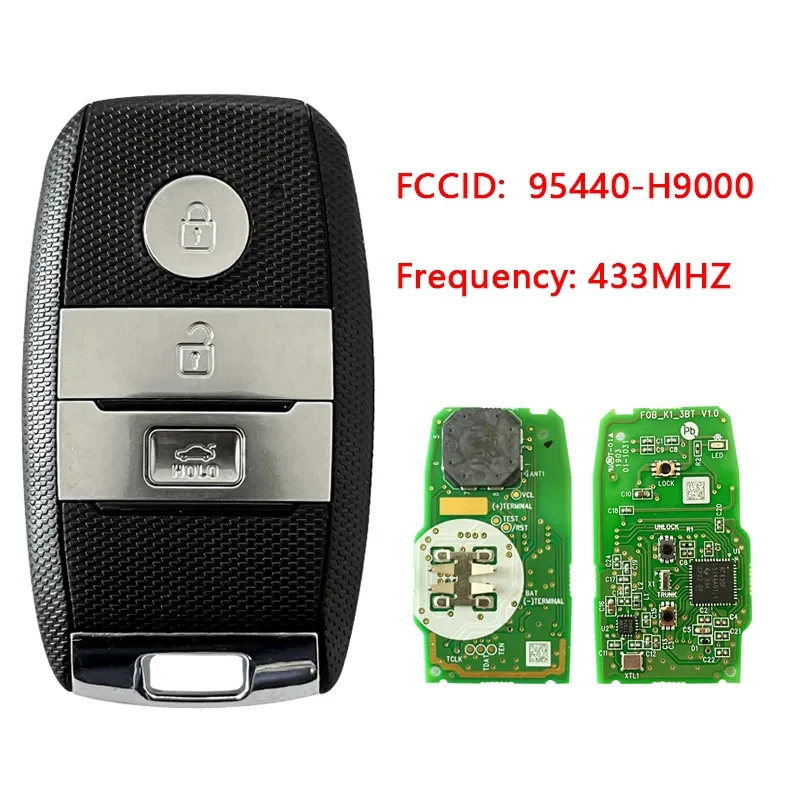 Cn051149 Kia Rio 2017 Genuine Smart Key Remote 433Mhz 8A Chip Codice 95440-H9000