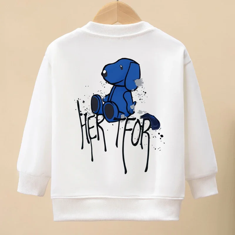thumbnail image 1 of Sudaderas casuales con dibujos animados para niños y niñas, primavera y otoño de 2023, nueva moda infantil, jersey de cuello redondo, versátil, 1 of 5