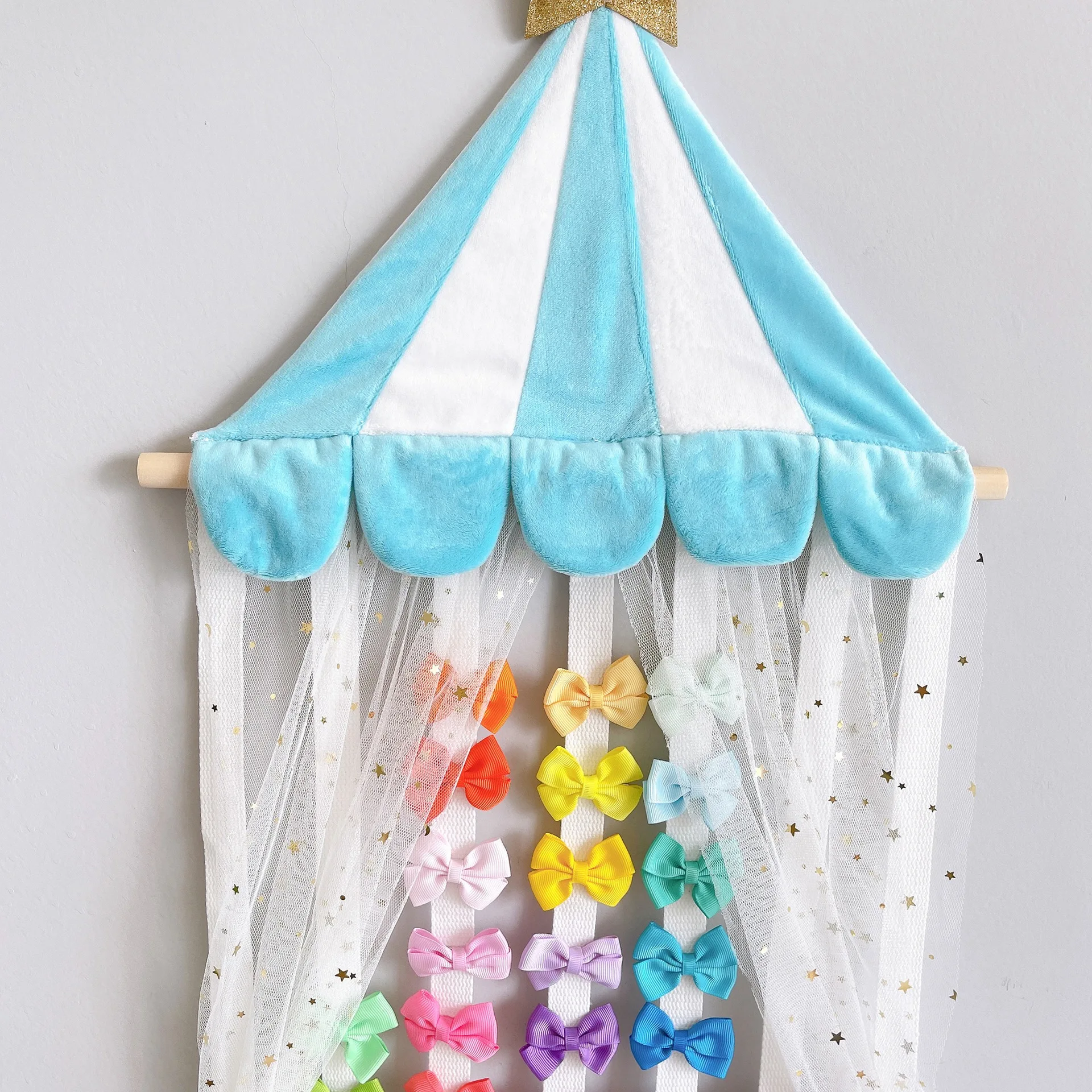 Headband Holder Hair Accessories Organizer Game Tent Girl Baby Headband Accessories Storage Wall Hanging Decoration Girl Room