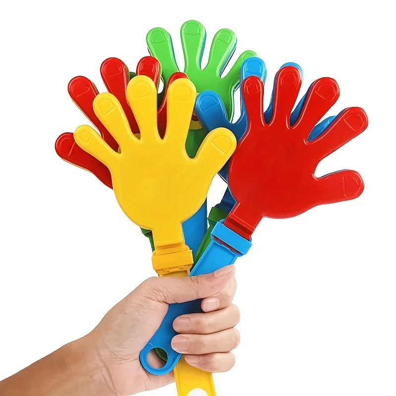 8 Pieces Mini Colorful Hand Clapperboard Cheer Props Clapping Toys for ...