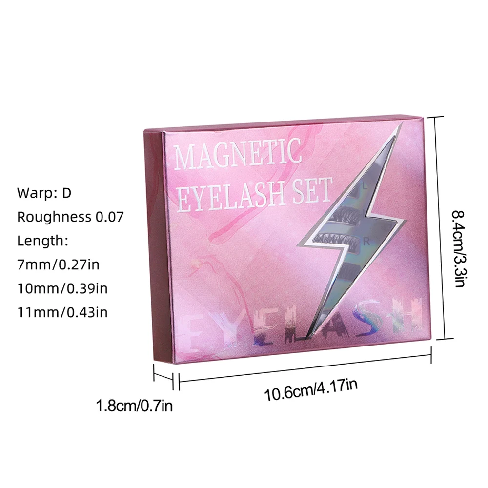 Magnetic Magnetic Lashes3D Eyelashes Natural Style D Curls Reusable No Glue Required Comes With Clip False Lashes fake eyelashes