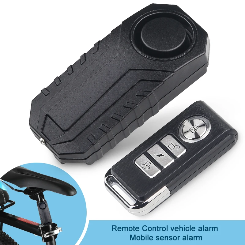 For Motorcycles Bicycle Waterproof Remote Control Feedback Bike Alarm Protection Moto 113DB/120DB Bicycle Alarm Anti-theft misecu wifi camera 8mp 3mp 4mp 5mp security protection camera wifi survalance camera remote monitoring waterproof support onvif