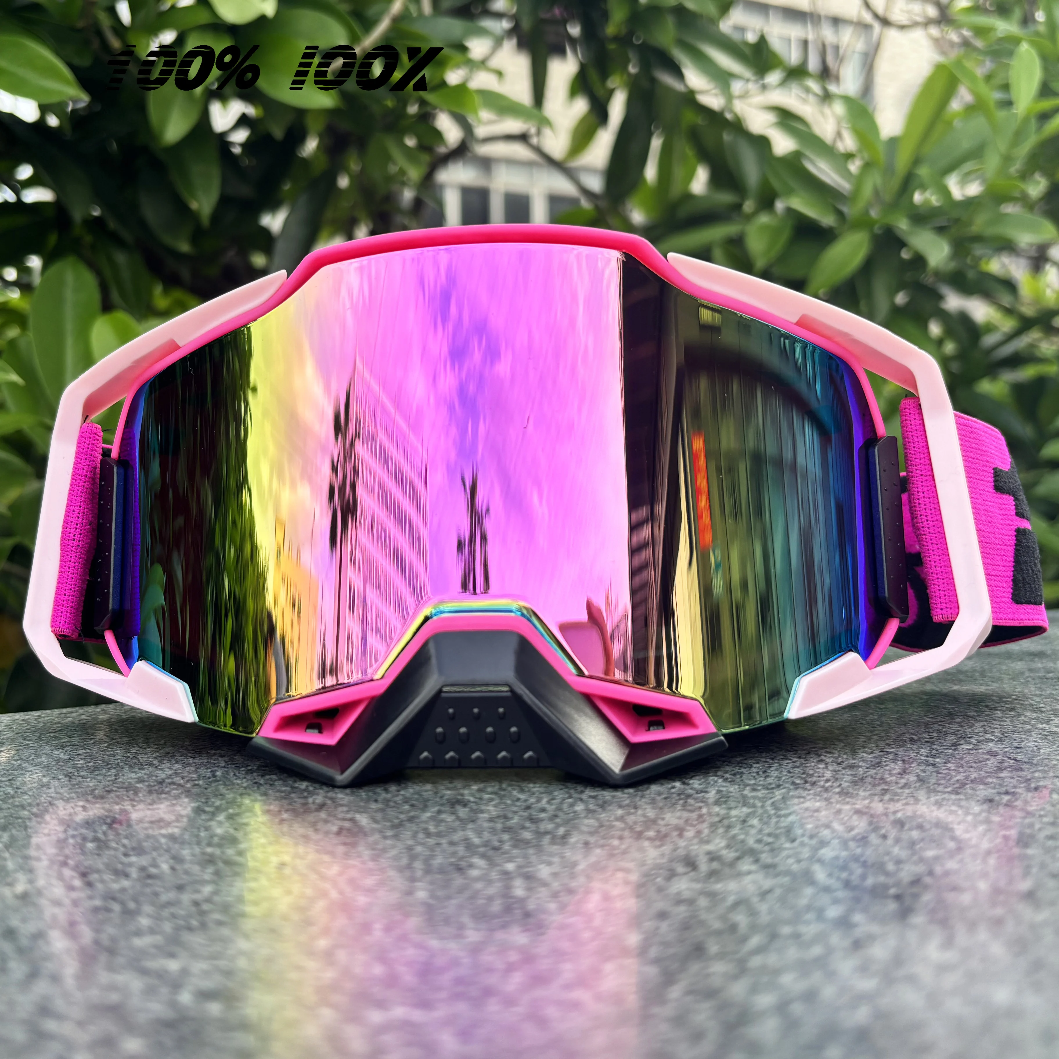 Motorcycle Goggles Motocross Glasses MTB ATV MX Off-road Goggles Mask Removable Lenses Windproof UV Protection Outdoor Cycling