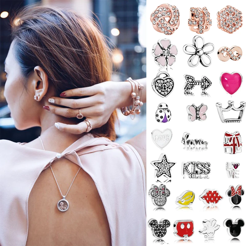 

Floating Locket Necklace Rings Fashion Accessories 925 For Women Original Certified Fine Luxury Designer Jewelry High Quality