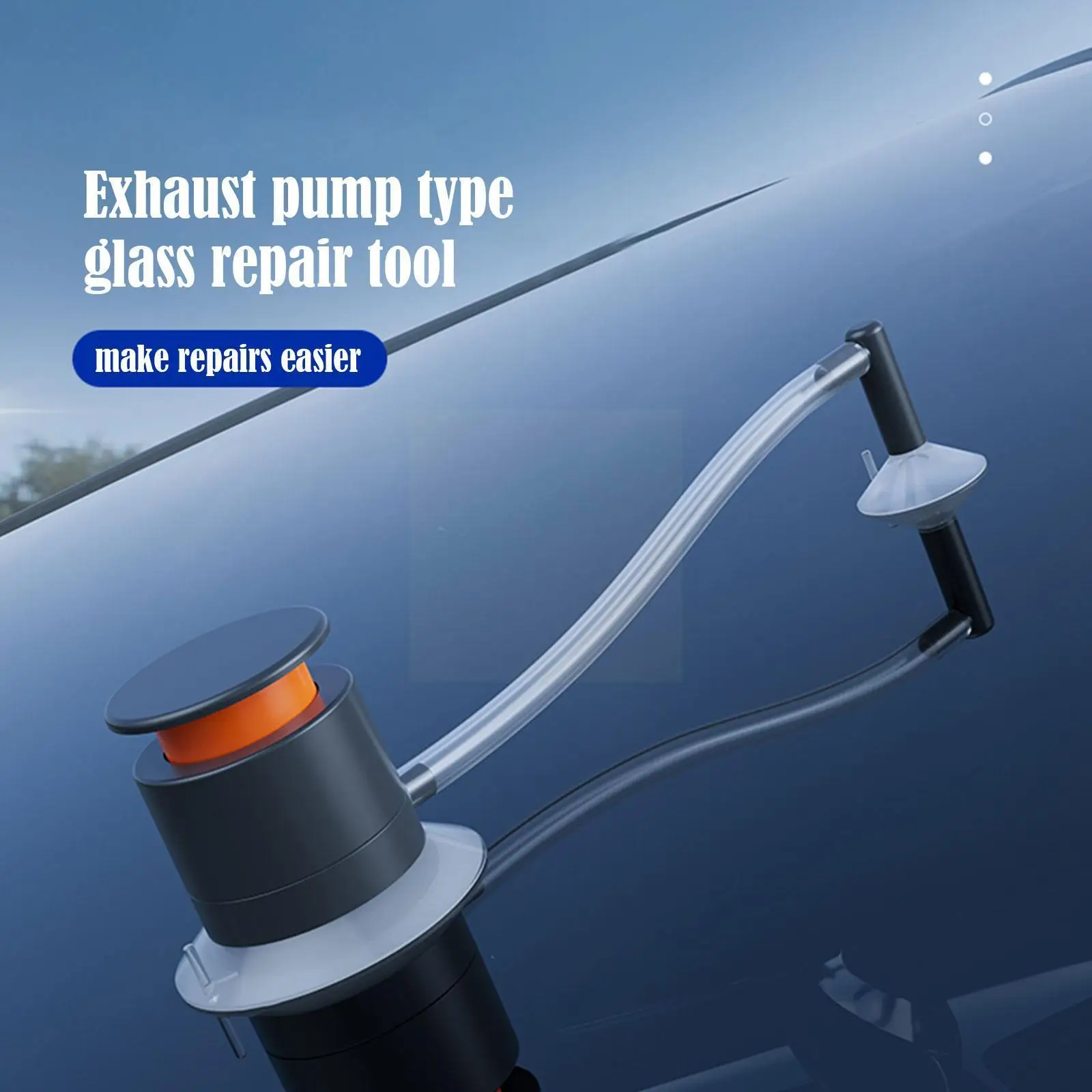 Car Windshield Cracked Repair Tool Air Pump Type Auto Crack Scratch