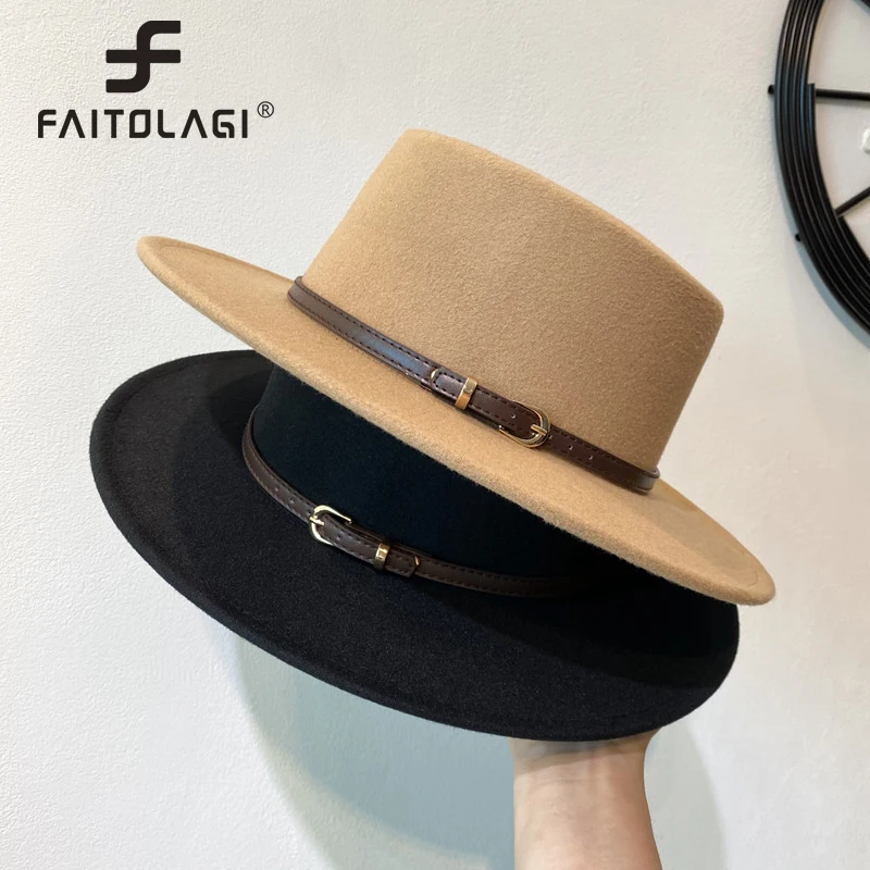 Wool Fedoras Hat For Women