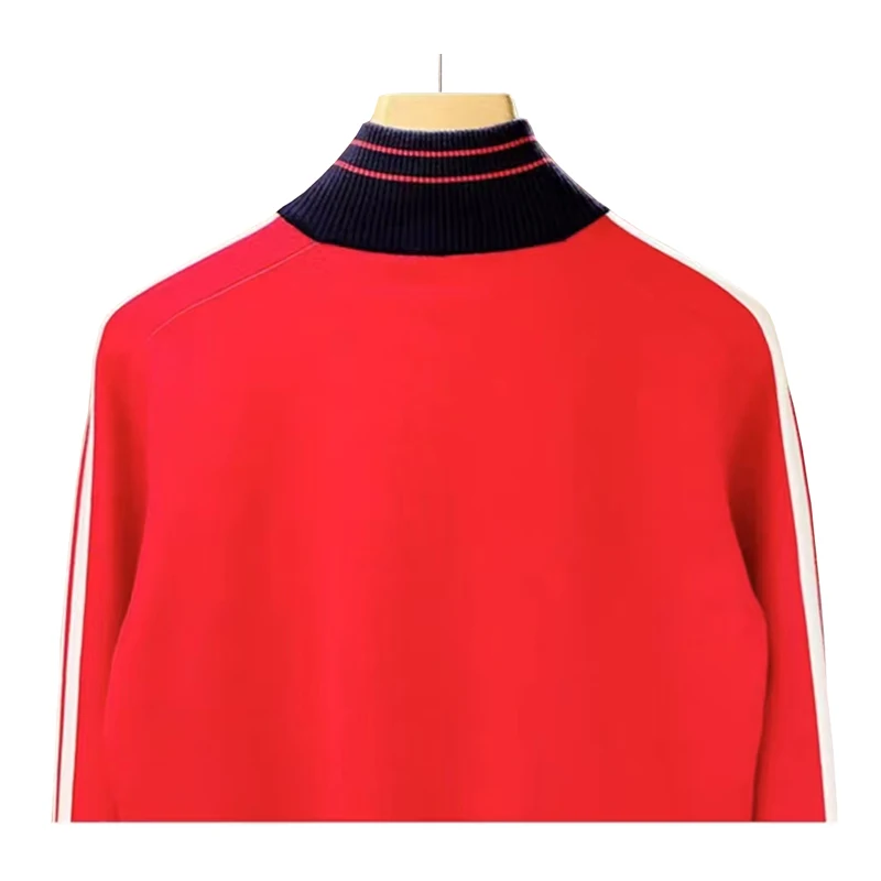 Spring/Autumn New Product Golf Men's Outdoor Sports Jacket Comfortable Zipper cardigan Sweater Versatile Coat Red Knitted Top