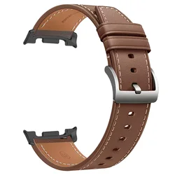 Premium Leather Strap - Quick Release Band for Smartwatch, 40mm & 44mm, Elegant Bracelet Accessory (Brown - Black)