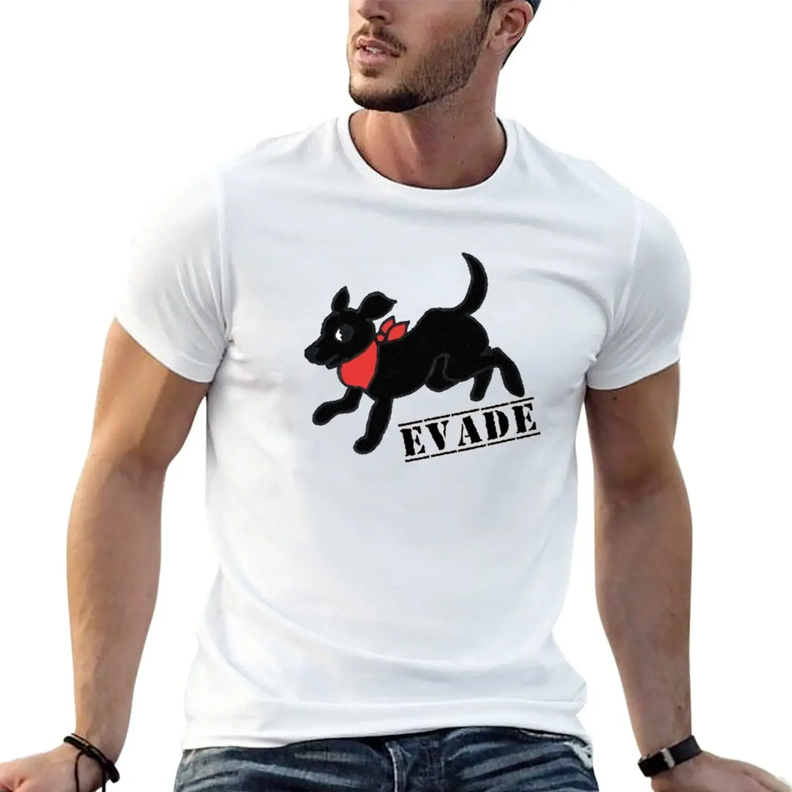 Negrito Matapacos-Evade-Liltle Black Copkiller Dog T-Shirt Vintage Kawaii Clothes Magliette Per Uomo Graphic