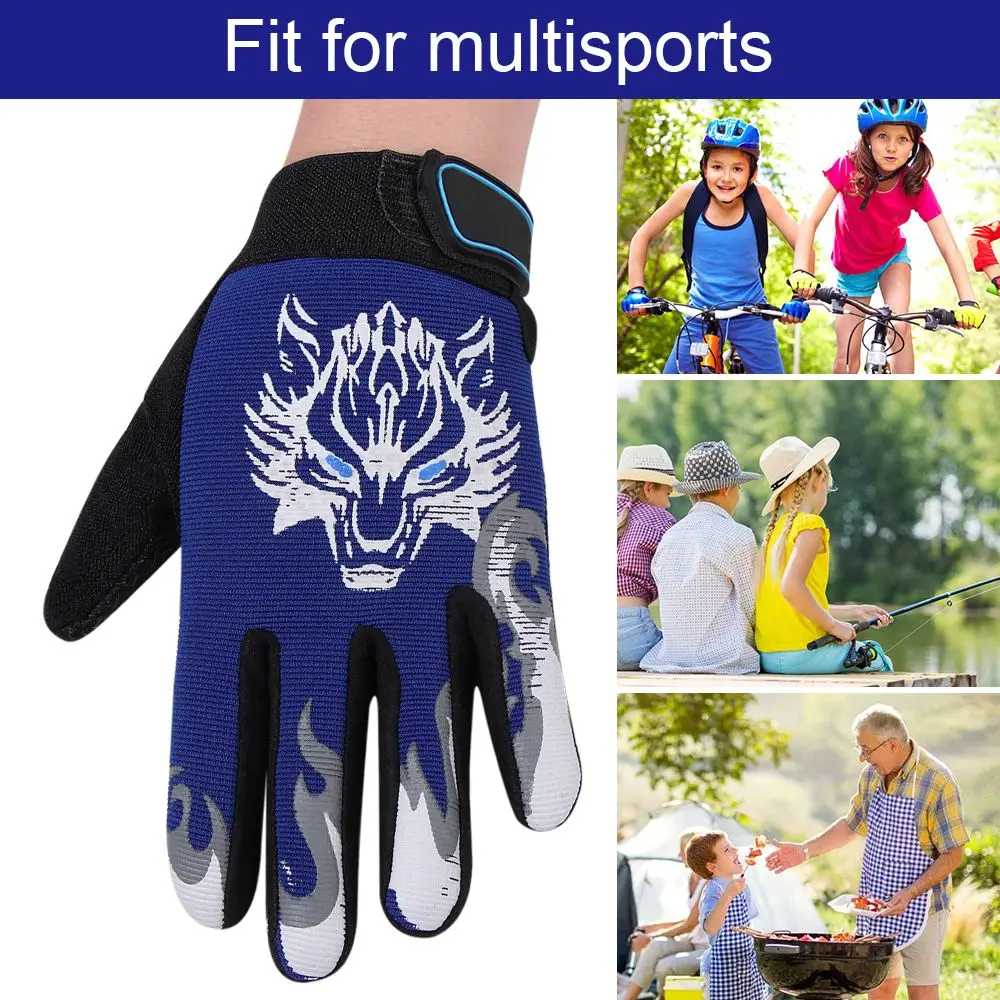 Winter Fishing Breathable Riding Non-Slip Kids Cycling Gloves Children Sport Gloves Full Finger Bike cycling gloves