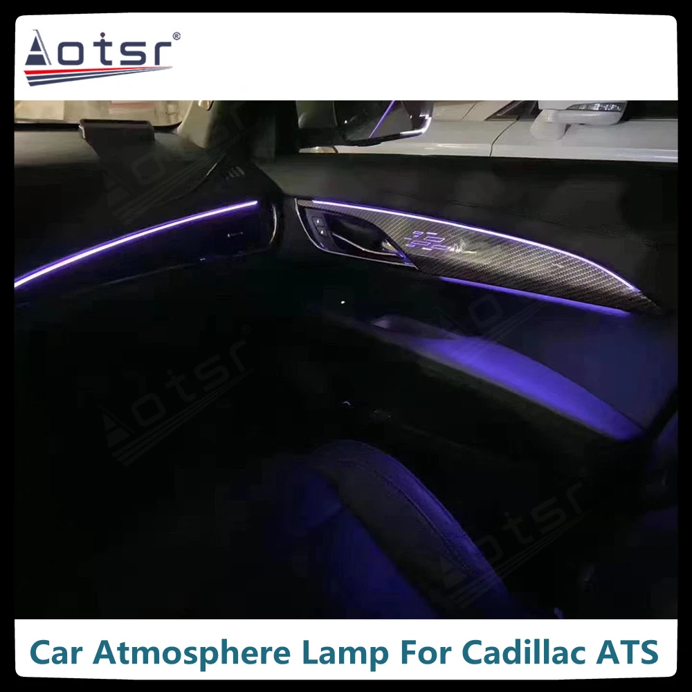 

Автомобильная атмосферная лампа для Cadillac ATS, автомобильное интерьерное декоративное освещение, автомобильные прожекторы, цветные огни в сборе