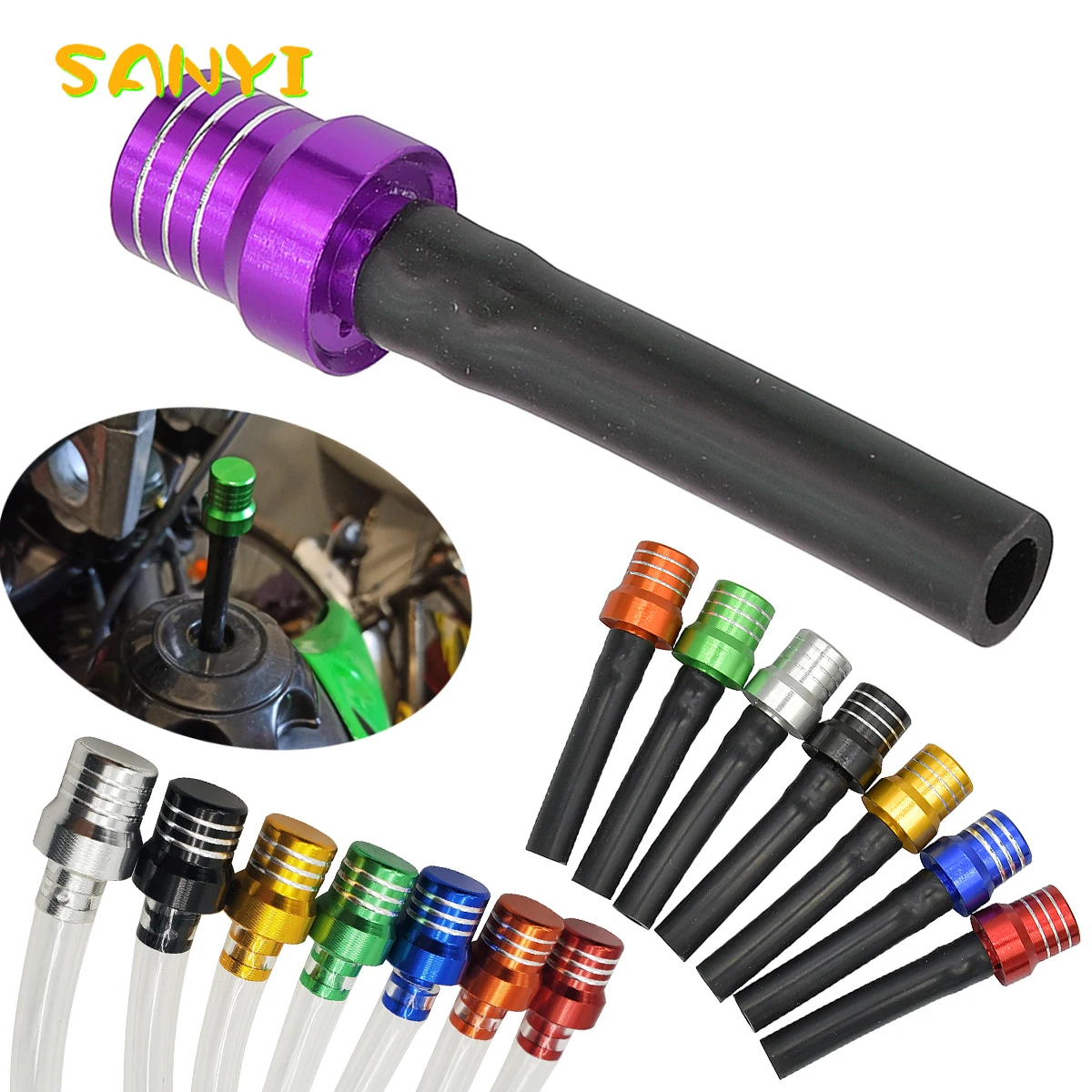 범용 오토바이 가스 연료 캡 밸브 벤트 브리더 호스 튜브, KTM, 혼다, 야마하, 모토크로스, ATV, 쿼드 더트 피트 바이크