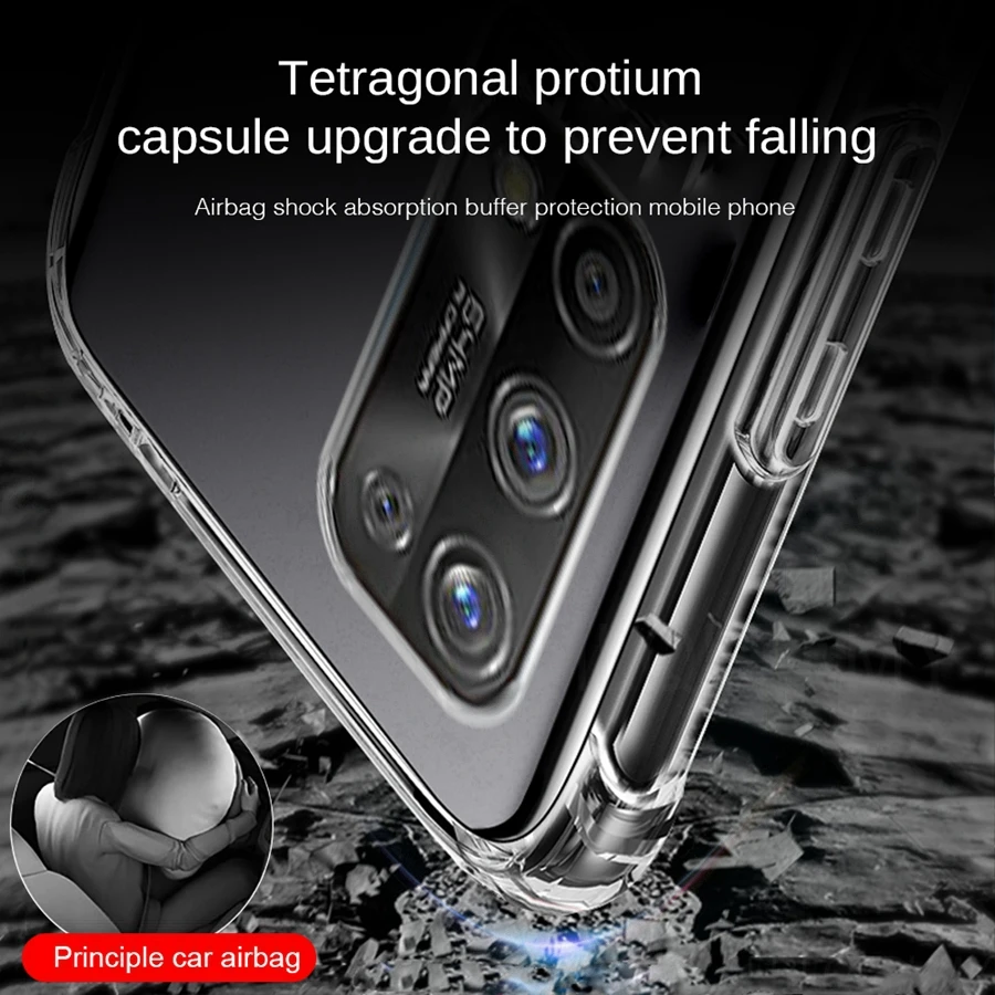 Durable Shockproof Silicone Protective Clear Case Cover