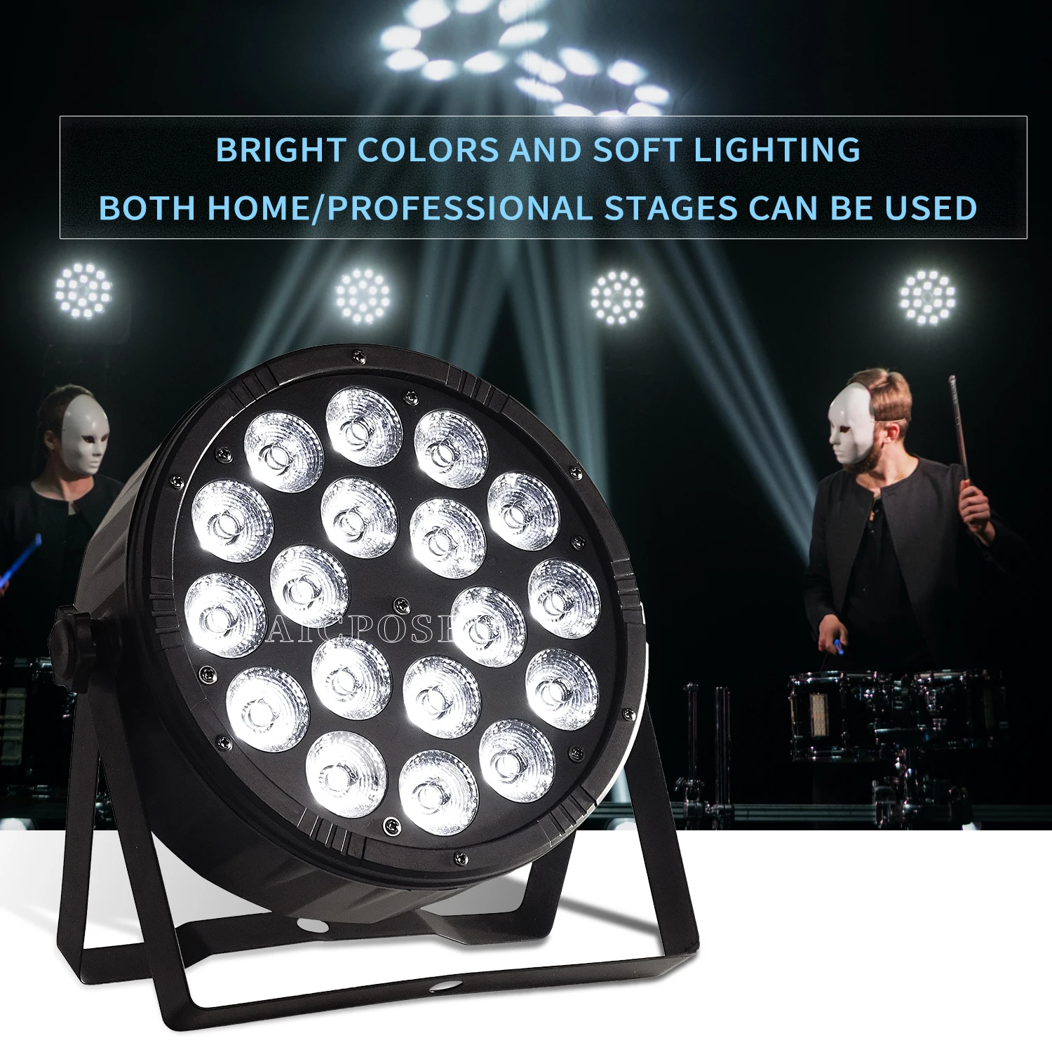 LED  Ʈ, RGBWA + UV 6IN1  , DMX512   Ʈ,   Ʈ,  DJ , 18x12 W, 4  1