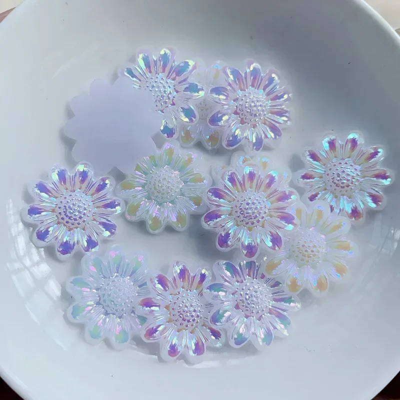 Acrylic AB Color Sunflower Shaped Rhinestone Flat Back DIY Jewelry Hair Accessories 20pcs/lot hot fix rhinestones resin rhinestones non hot fix rhinestones clear glass rhinestones crystal rhinestones glass rhinestones sewing rhinestones resin rhinestones and pearls rhinestone crystals non hotfix rhinestones rhinestone accessories rhinestones beads rhinestone hairpins
