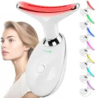 7-Color LED Neck & Face Rejuvenation Device – Dolphin Bionic Design with Heat & Vibration Therapy