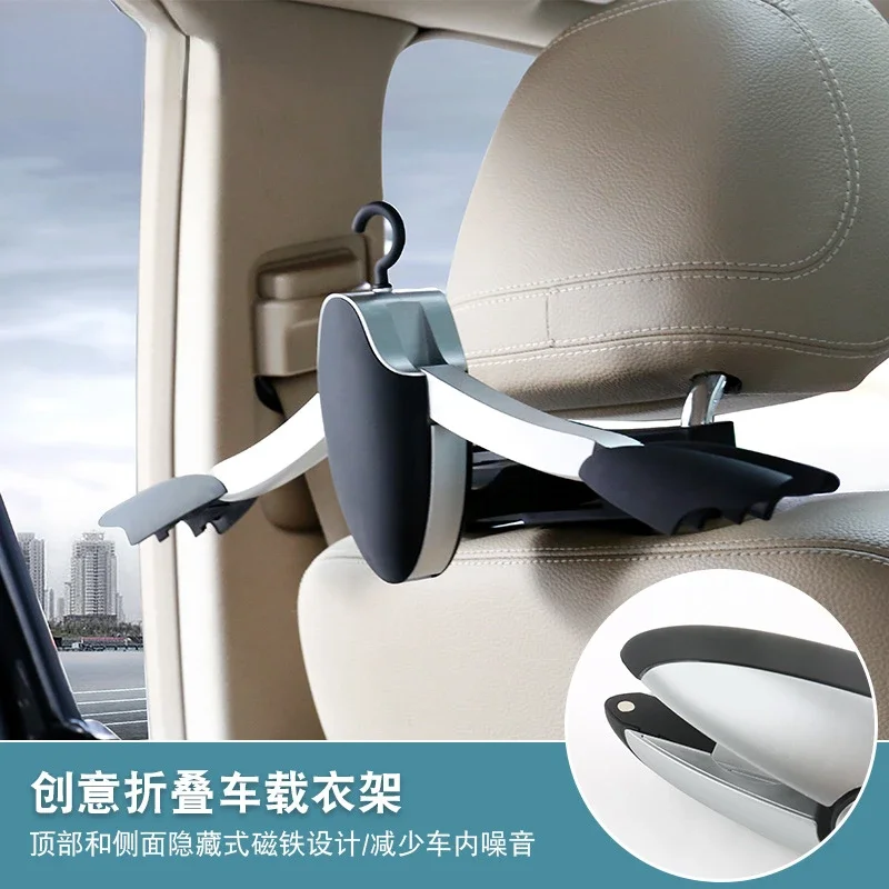 Automotive Supplies Car Mounted Clothes Rack Multifunctional Folding Penguin Shaped Clothes Rack Rear Seat