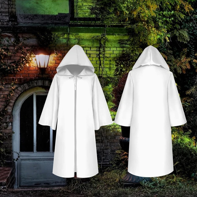 Adult Halloween Velvet Cloak Cape Hooded Medieval Costume Witch Wicca Vampire Halloween Costume Dress Coats 2