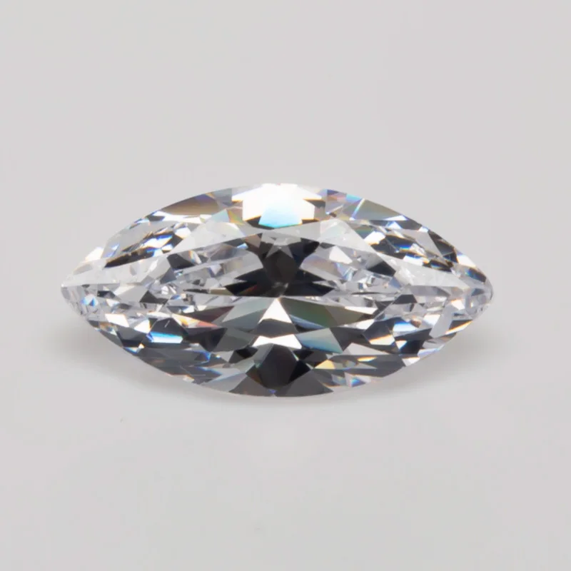 100pcs/lot AAAAA Cubic Zirconia Loose Stones White 1.5x3~8x16mm Loose Marquise Shape CZ Synthenic Gems For Jewelry DIY Making