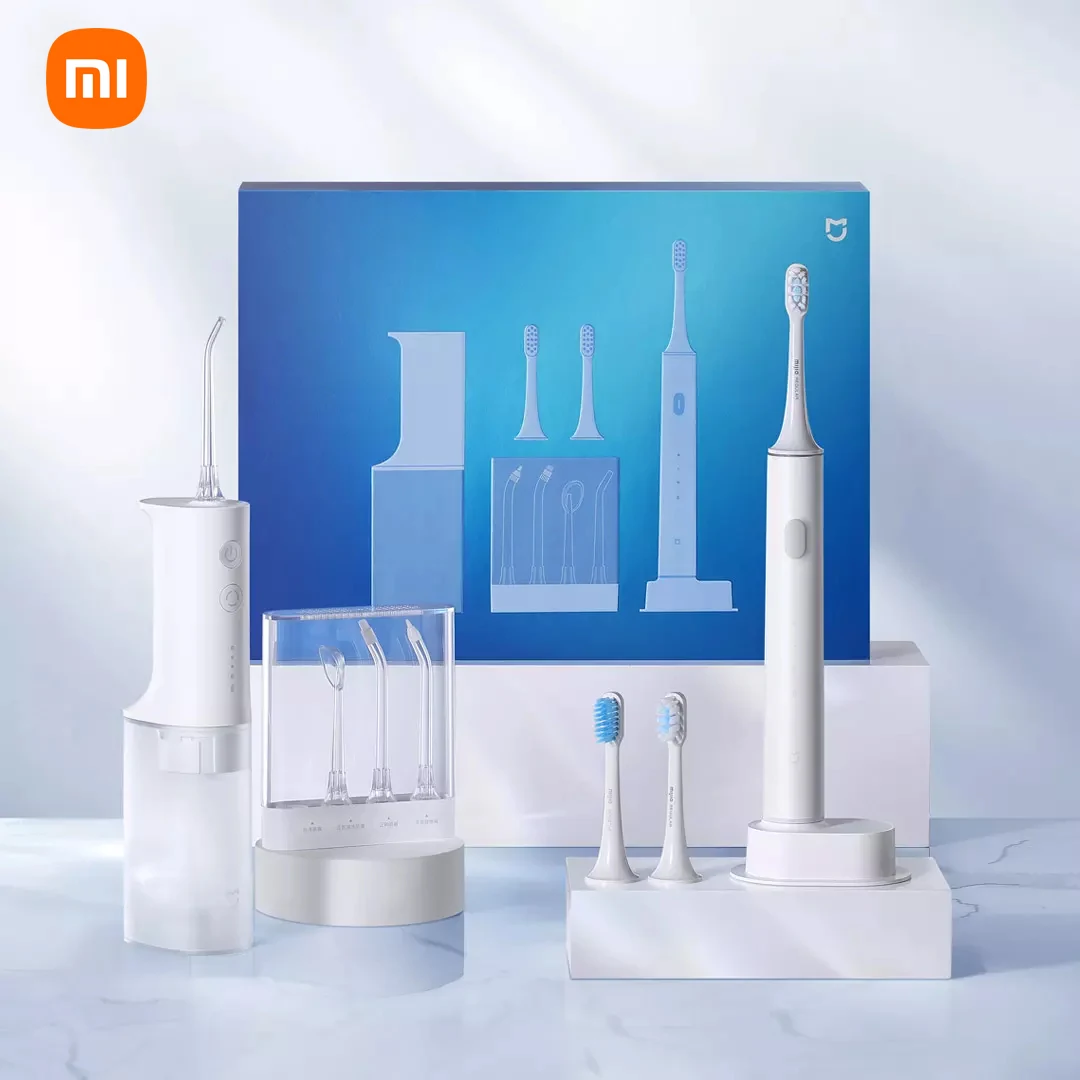 

XIAOMI Mijia Oral Cavity Cleaning Kit Mijia Sonic Electric Toothbrush T500 Mijia Electric Oral Irrigator Clean Teeth Gift Set